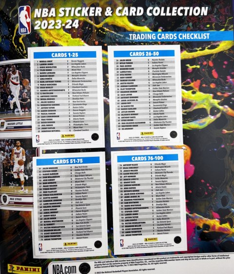 Album na Naklejki i Karty NBA 2024 Panini