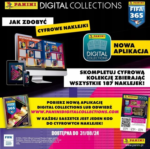 Blister 8 Saszetek Naklejki FIFA 365 2024