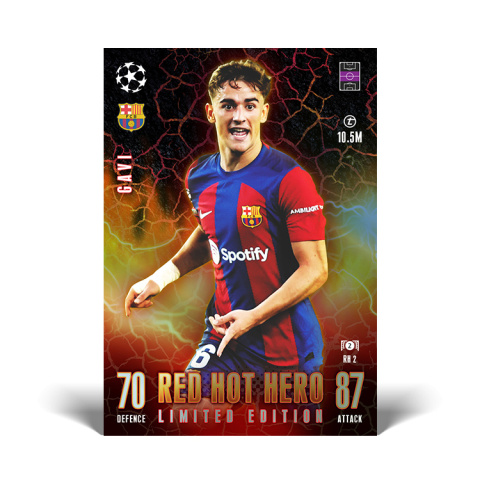 Puszka Duża #1 Red Hot Heroes Match Attax Extra 2024