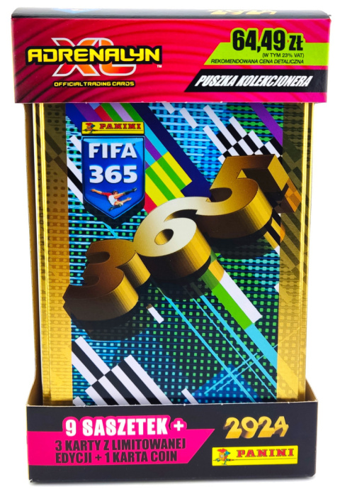 Puszka Duża FIFA 365 2024 Panini NIEBIESKA