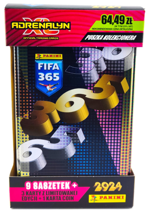 Puszka Duża FIFA 365 2024 Panini Fioletowa