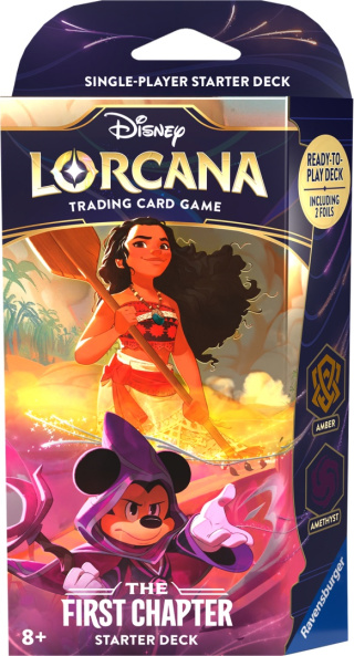 Lorcana Disney Starter Deck Amber Amethyst First Chapter