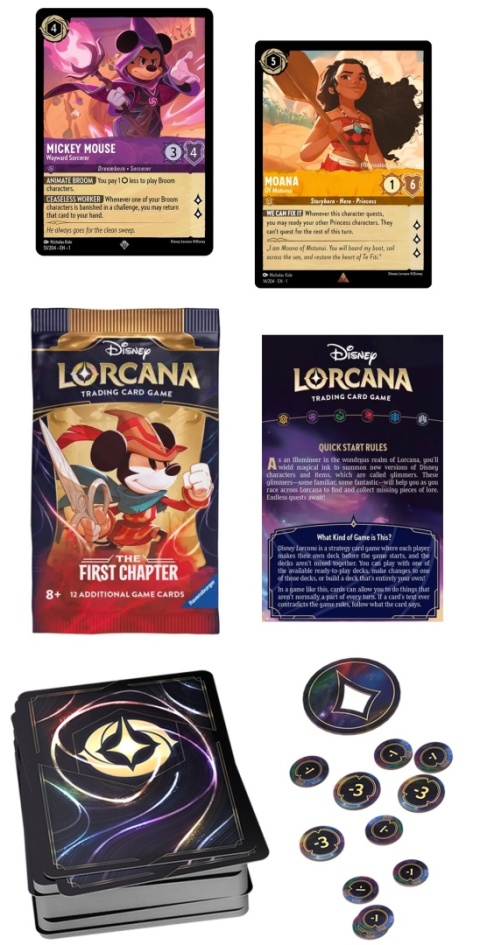 Lorcana Disney Starter Deck Amber Amethyst First Chapter