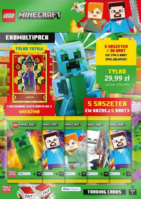 Multipack Karty Lego Minecraft Seria 1