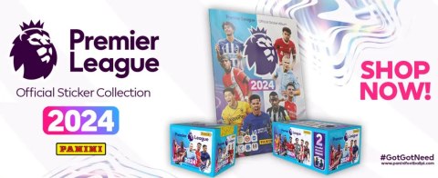 Saszetka Naklejki Premier League 2024