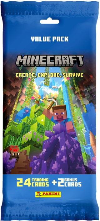 Saszetka Value Pack Karty Minecraft Panini