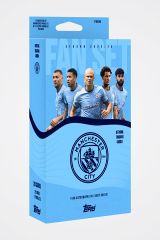 Manchester City Official Fan Set 2025 Topps Karty Piłkarskie