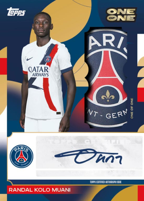 PSG Team Set 2024/25 Topps Karty Piłkarskie