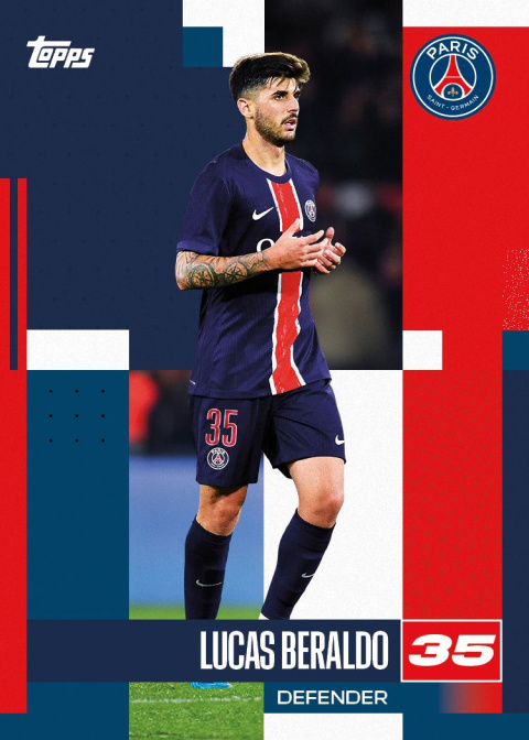 PSG Team Set 2024/25 Topps Karty Piłkarskie