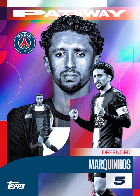 PSG Team Set 2024/25 Topps Karty Piłkarskie