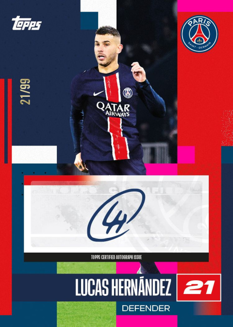 PSG Team Set 2024/25 Topps Karty Piłkarskie