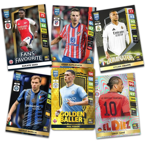 Saszetki BOX 50 szt. FIFA 365 2025 Panini Karty Piłkarskie