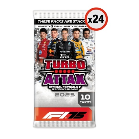 BOX Saszetki 24 szt. Karty F1 Turbo Attax 2025 Topps