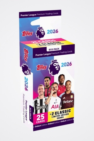 Blister Eco Pack Premier League 2026 Topps Karty Piłkarskie