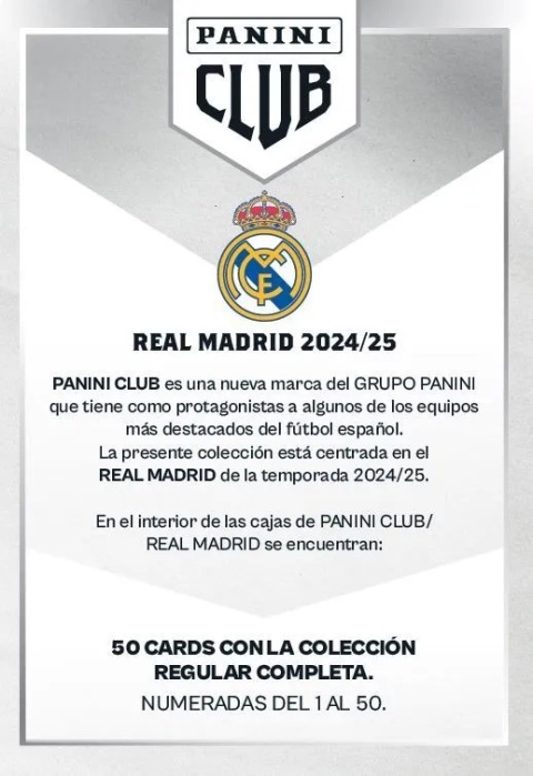 Blister Panini Club Real Madrid 2025 Karty Piłkarskie Blister Panini Club Real Madrid 2025 Karty Piłkarskie