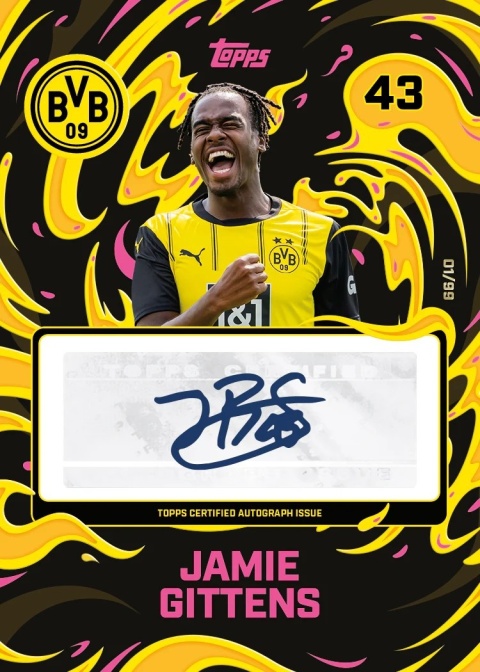 Borussia Dortmund BVB Team Set 2024/25 Topps Karty Piłkarskie