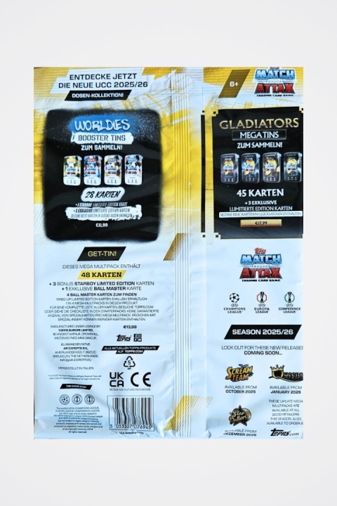 Exclusive Mega Multipack Match Attax 2026 Karty Piłkarskie
