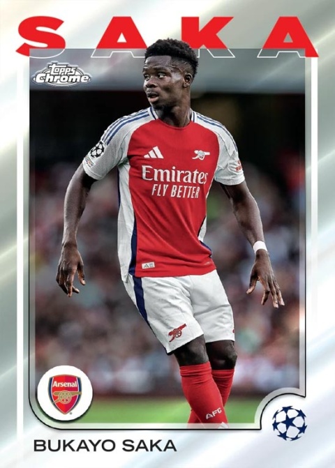 Hobby Box Topps CHROME 2025 UCC Karty Piłkarskie