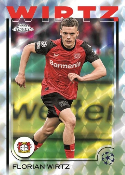 Hobby Box Topps CHROME 2025 UCC Karty Piłkarskie