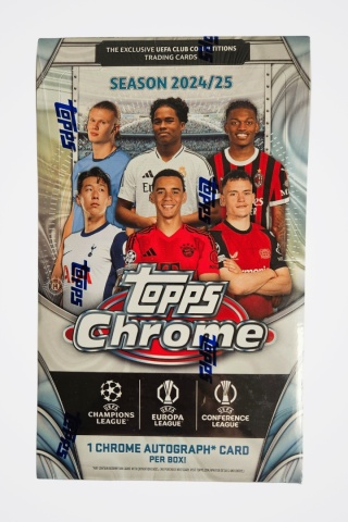 Hobby Box Topps CHROME 2025 UCC Karty Piłkarskie