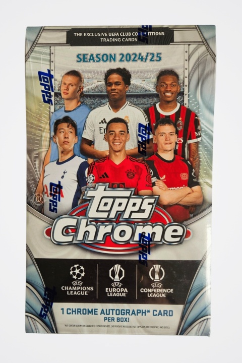 Hobby Box Topps CHROME 2025 UCC Karty Piłkarskie