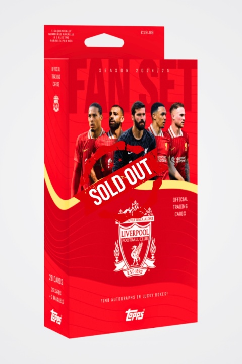 Liverpool Official Fan Set 2025 Topps Karty Piłkarskie