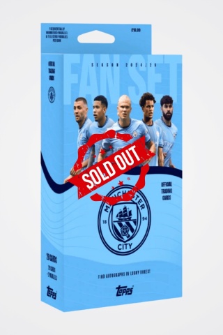 Manchester City Official Fan Set 2025 Topps Karty Piłkarskie