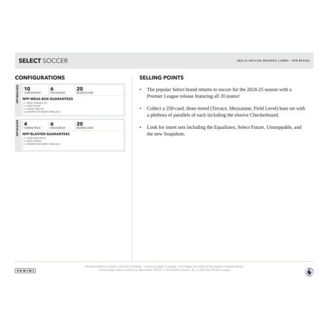 Mega BOX Premier League 2025 Select Panini