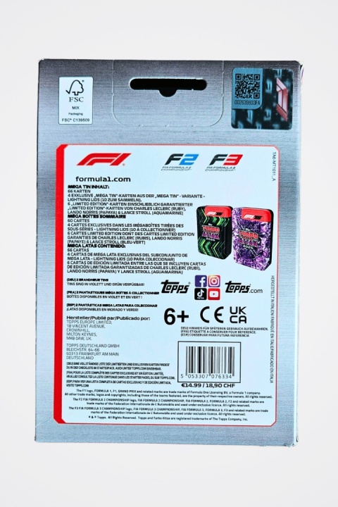 Mega Puszka Lightning Lids F1 Turbo Attax 2025 Topps
