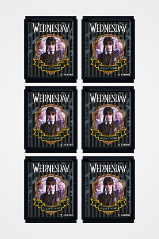 Saszetki 6 szt. Naklejki Wednesday Seria 1 Panini