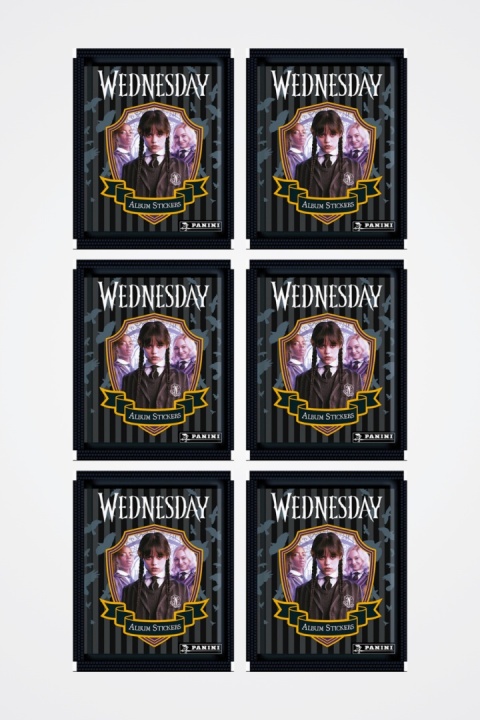 Saszetki 6 szt. Naklejki Wednesday Seria 1 Panini