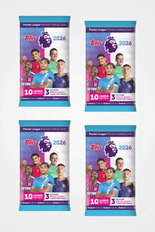 Saszetki 4 szt. Premier League 2026 Topps Karty Piłkarskie