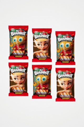 Saszetki 6 szt. Karty BRAINROT Panini