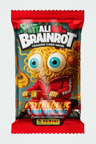 Saszetki 6 szt. Karty BRAINROT Panini