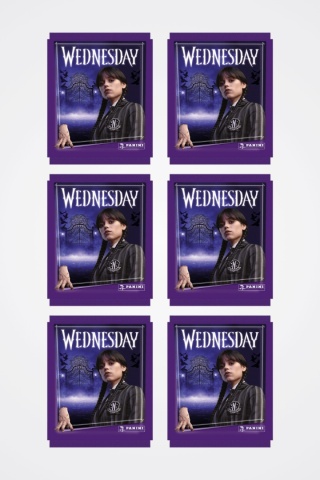 Saszetki 6 szt. Naklejki Wednesday Seria 2 Panini