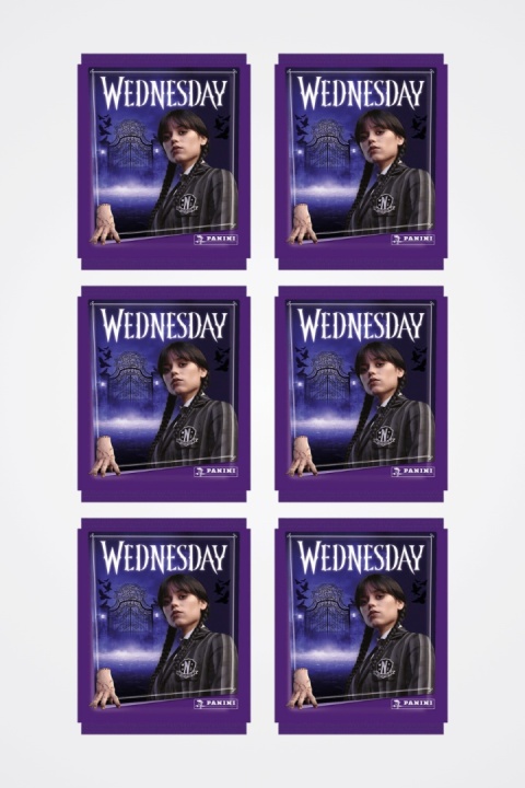 Saszetki 6 szt. Naklejki Wednesday Seria 2 Panini