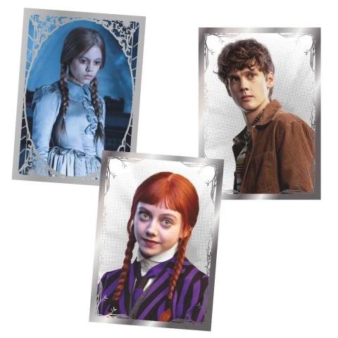 Saszetki 6 szt. Naklejki Wednesday Seria 2 Panini
