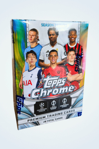 Value Box Topps CHROME 2025 UCC Karty Piłkarskie