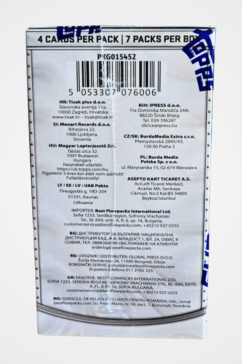 Value Box Topps CHROME 2025 UCC Karty Piłkarskie Value Box Topps CHROME 2025 UCC Karty Piłkarskie