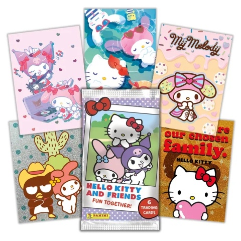 BOX Saszetki 24 szt. Karty Hello Kitty and Friends Panini
