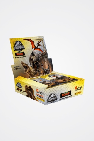 BOX Saszetki 24 szt. Karty Jurassic World ROAR Panini