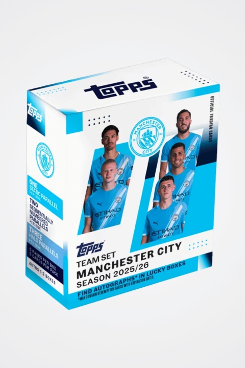 Manchester City Team Set 2025/26 Topps Karty Piłkarskie