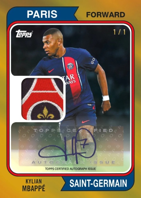 PSG Team Set 2024/25 Topps Karty Piłkarskie