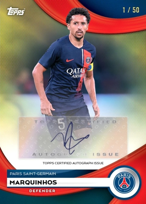 PSG Team Set 2024/25 Topps Karty Piłkarskie