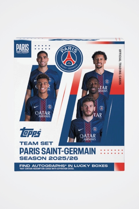 PSG Team Set 2025/26 Topps Karty Piłkarskie