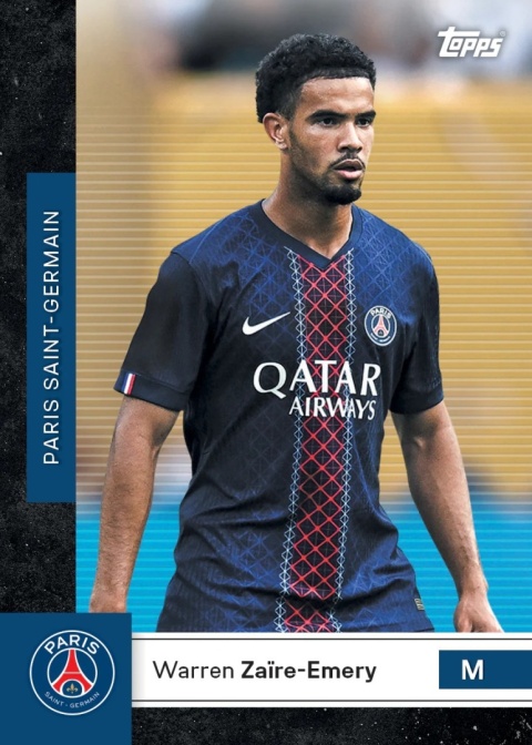 PSG Team Set 2025/26 Topps Karty Piłkarskie