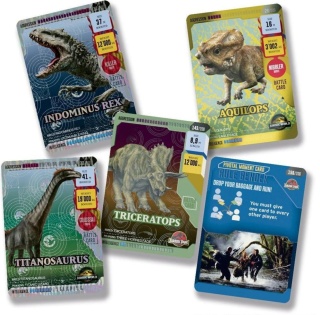 Saszetki 8 szt. Karty Jurassic World ROAR Panini