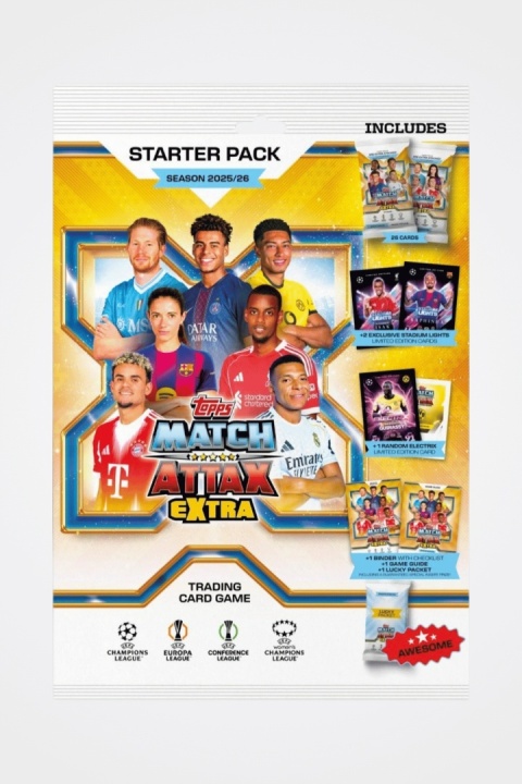 Zestaw Startowy Match Attax Extra 2025/26 Karty Piłkarskie