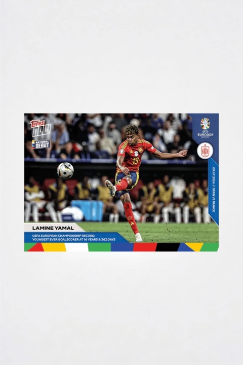 Lamine Yamal - Youngest-ever goalscorer - EURO 2024 - Topps NOW 54