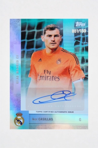 Iker Casillas Autograf /199 Real Madryt Topps Team Set 2025/26
